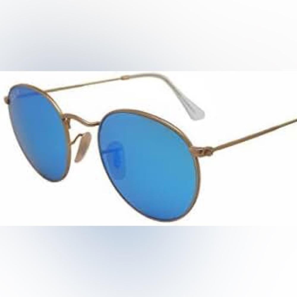BLUE LENSE RAY BAN SMALL ROUND SHAPE